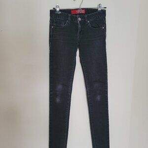 Guess | Distressed Black Skinny Jeans | Size 24 | Made in Korea